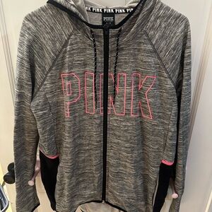 Victoria's Secret PINK Gray Zip-Up Hoodie